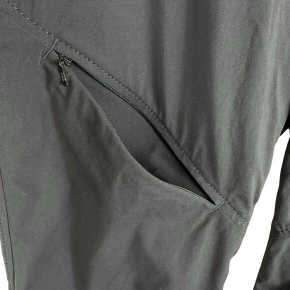 Eddie Bauer Black Nylon Mid Rise Lightweight Cropped Capri Hiking Pants Size 10 - Picture 3 of 9